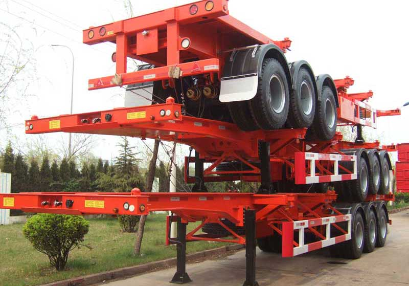 Skeleton Container Trailer for Sale in China