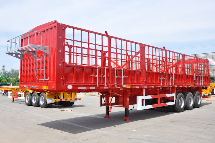 3 Axle Cargo Fence Semi Trailer