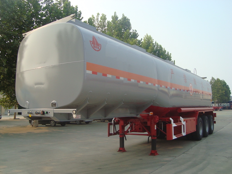 3 Axle Carbon Steel Fuel Tank Semi Trailer