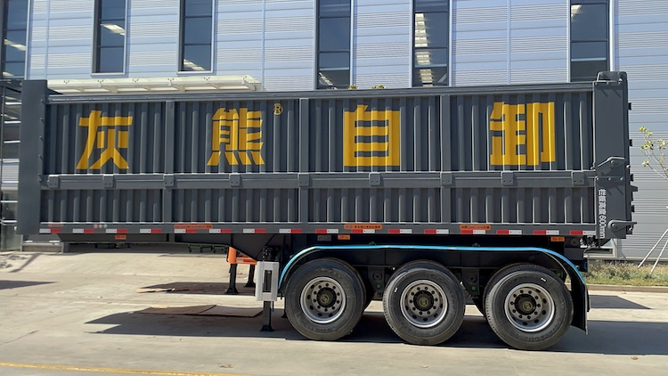 3 Axle 80T End Dump Semi Trailer for Sale