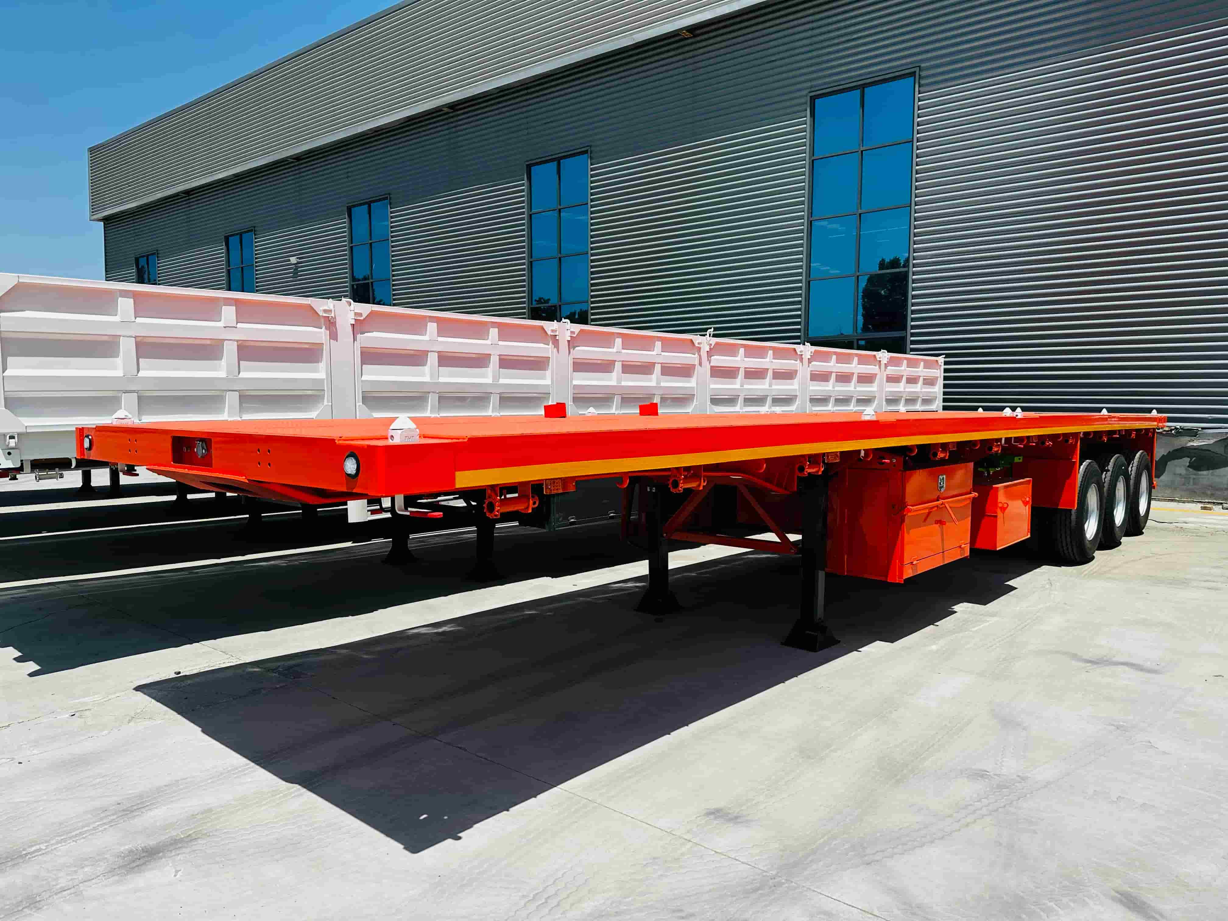 40ft 3 Axle Flatbed Semi Trailer with Air Suspension