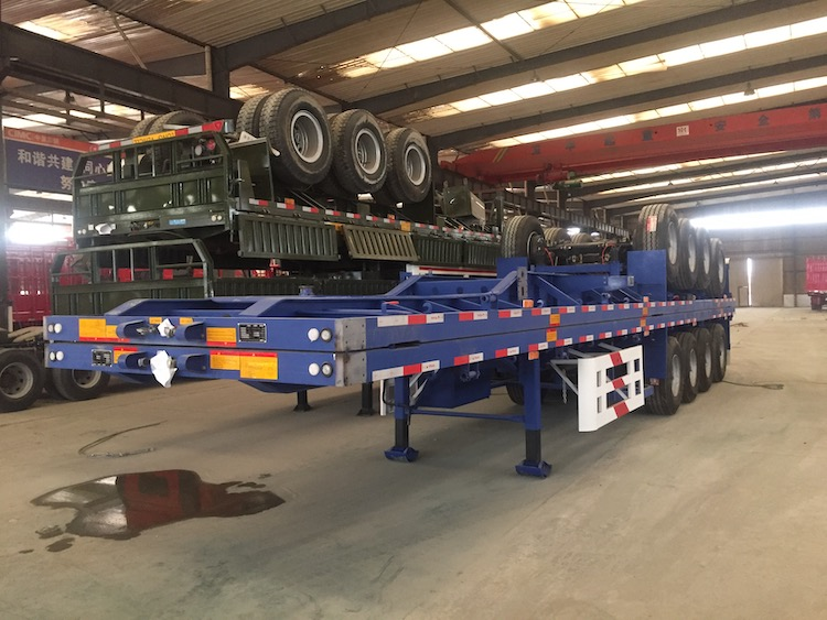 12m and 16m Heavy Duty Flatbed Semi Trailer in Malaysia