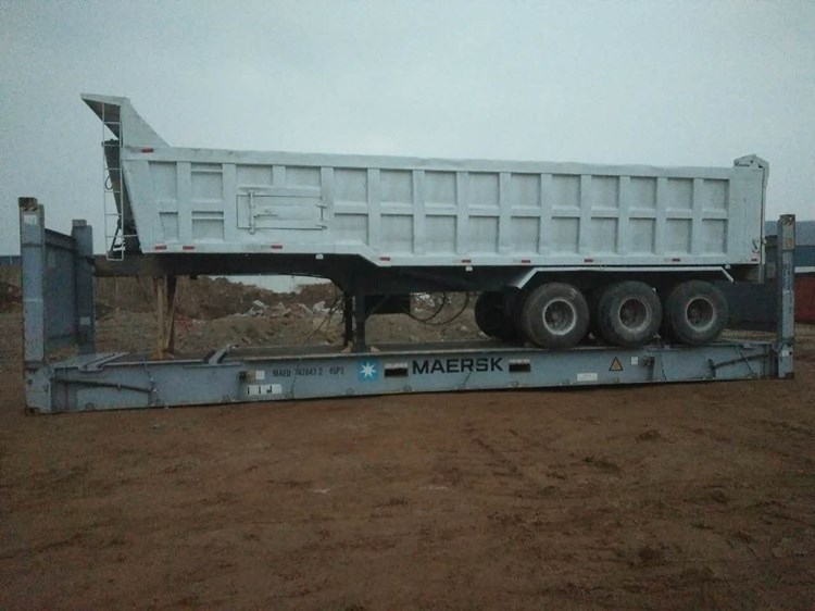 Sand Mining Transport 50 Ton Used Dump Trailer